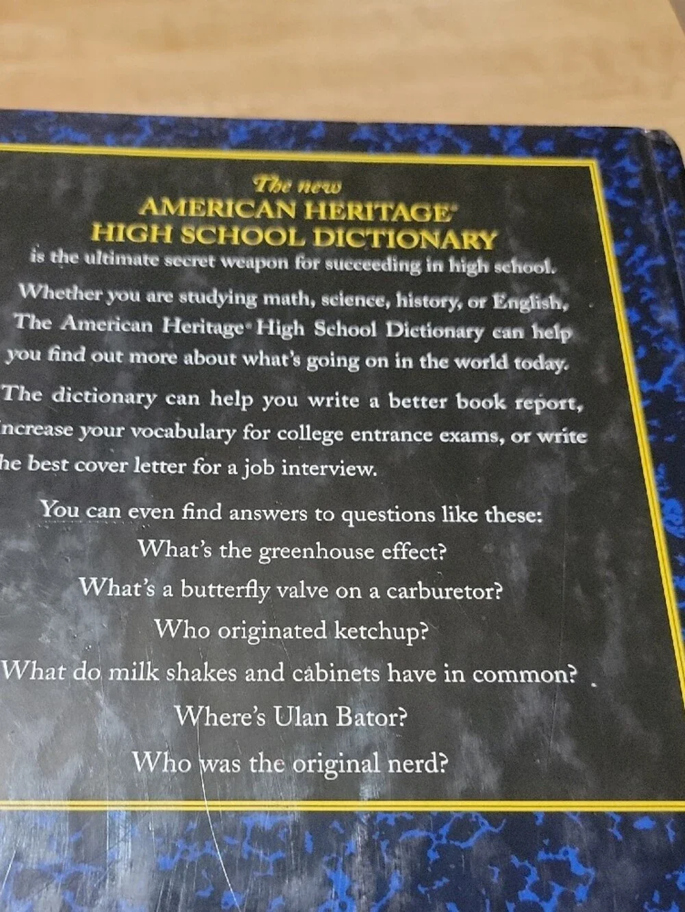 The American Heritage High School Dictionary - Houghton Mifflin